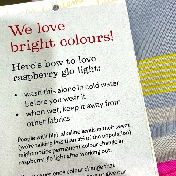 NWT lululemon speed shorts striped pink 2 lululemon sports bra 6 price is firm - Picture 12 of 12